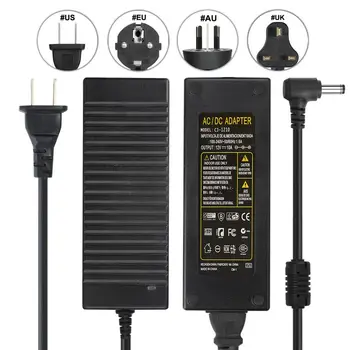 

12V 10A Power Adapter Supply AC 220V To DC 12 Volt Lighting Transformer Driver Power Adapter Charger For 5050 RGB LED Strip CCTV