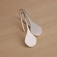 DreamySky, простые, элегантные, 925 пробы, серебряные серьги в виде листьев для женщин, рождественский подарок, лидер продаж, Серьги Brincos