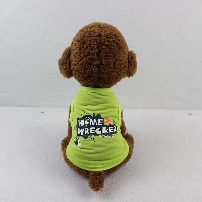 

1pc Dog-Summer-Clothes Summer Apparel T Shirt Honden Kleding Pet Apparel Dog Vest Clothes for Small Dogs