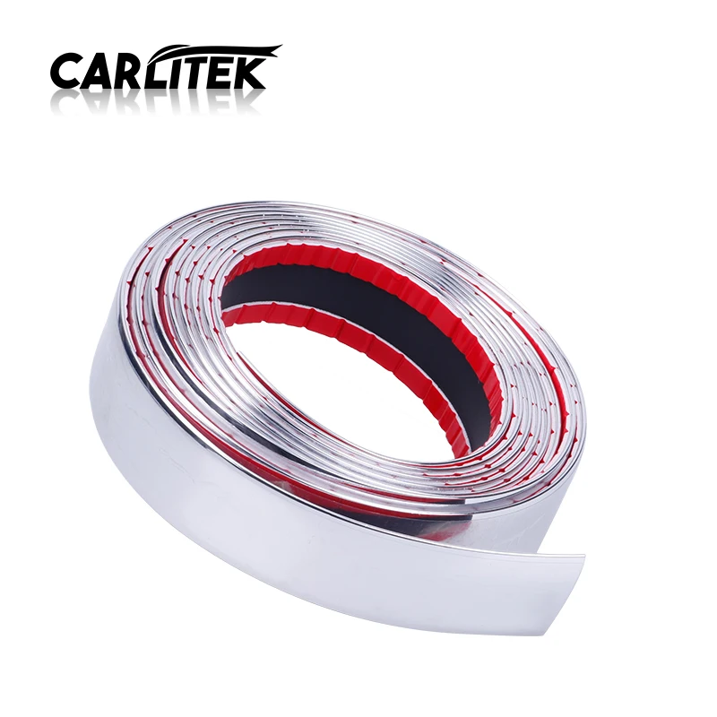 CARLitek 2,5 м DIY Автомобильная декоративная хромированная полоска Наклейка Авто самоклеющаяся Стайлинг Литье отделка кузов Машины окно Внешнее украшение
