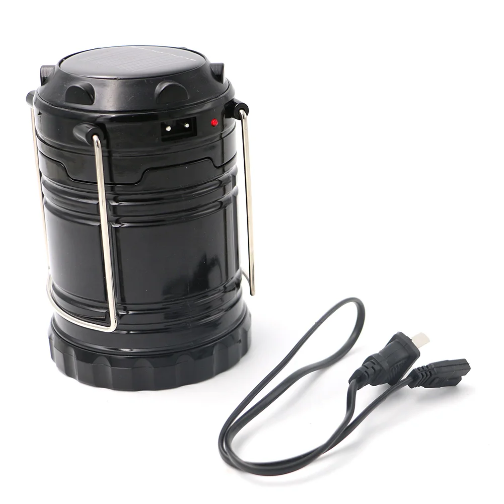 Hot Sale Rechargeable Solar Camping Lantern Lamp Collapsible Folding