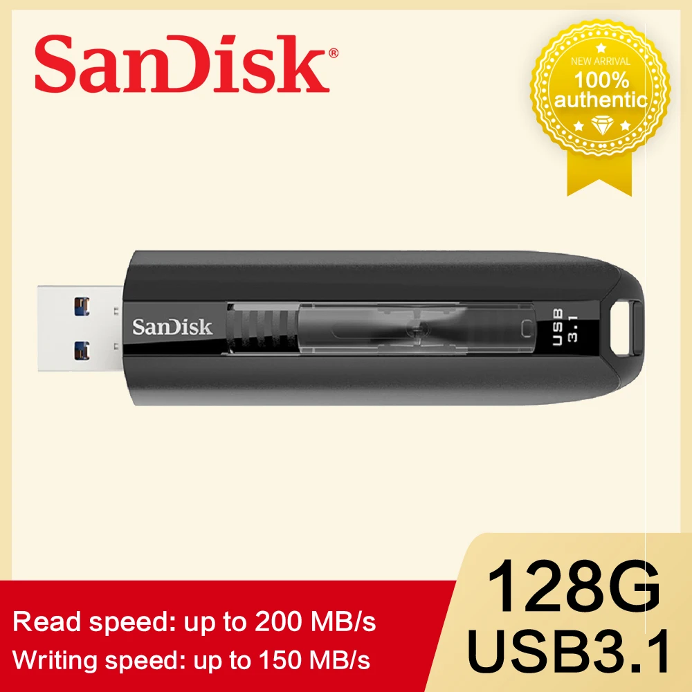SanDisk Extreme USB флеш-накопитель 128 ГБ мини 3 1 64 Гб Флешка карта памяти накопитель U диск
