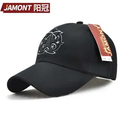 Новый модный Jamont пятиконечная звезда печатных Для мужчин Для женщин вышивка Корейская бейсболка Стиль хлопок унисекс Кепки Hat