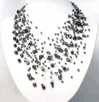 

shipping> >>>Charming Starriness Black Cultured Pearl Necklace