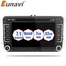 Eunavi 2 din 7 Quad Core android 7 1 car dvd radio player 2din gps For