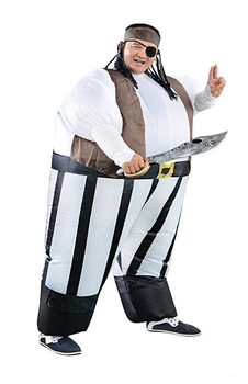 

Adult Inflatable Pirate Suit Costume Dress Funny Suit Jumpsuit Air Blown Suits