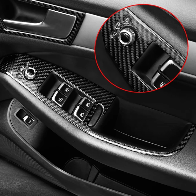 Car Accessories For Audi Q5 2009 2017 Carbon Fiber Door Interior handle