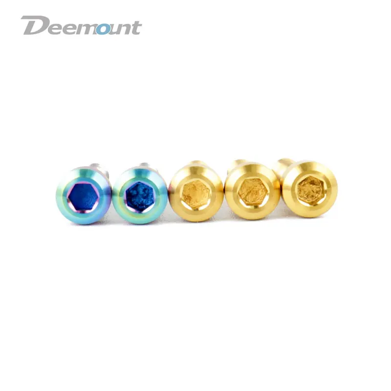 Deemount 4 шт./лот титановые болты M5x25 с шестигранной головкой для велосипеда