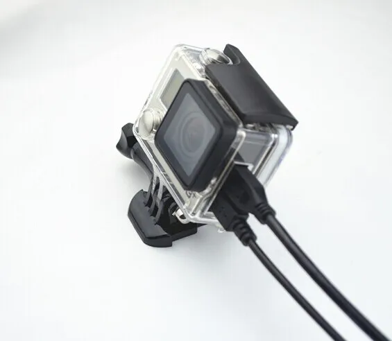 Чехол для Go pro Hero 3 plus с боковым открытием крепление + ЖК дисплей BacPac на заднюю