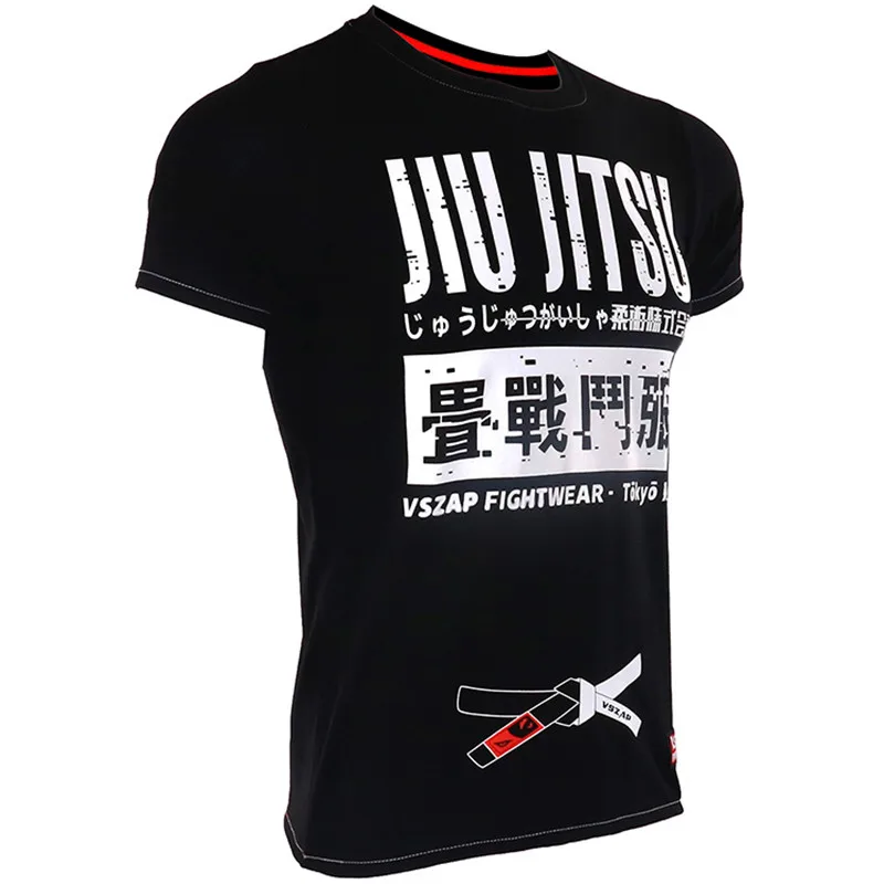 Футболка Jiu Jitsu VSZAP для борьбы с тайским боксом Shogun футболка коротким рукавом