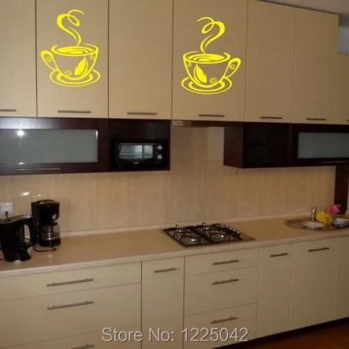 free shipping 2 cups of coffee & tea Kitchen Wall Sticker Vinyl Mural Decal Art Wall Paper Home Decor free shipping 2 cups of coffee & tea Kitchen Wall Sticker Vinyl Mural Decal Art Wall Paper Home Decor