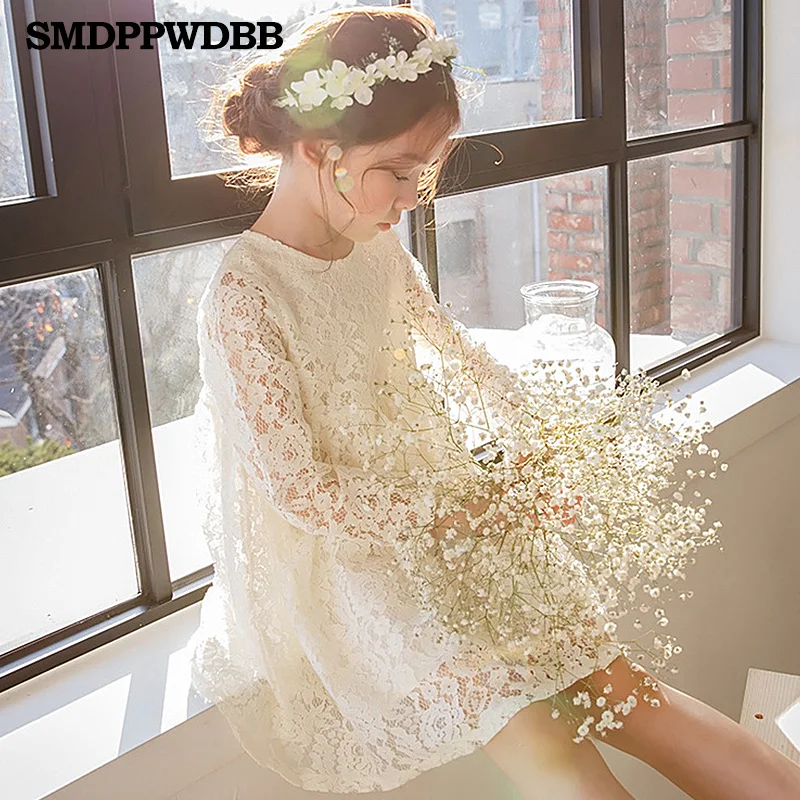 SMDPPWDBB Ivory/ Cream Girls Kids Lace Flower Princess Wedding Prom Party Dress with Big Bow Long Sleeved Tulle Lace Tutu Dress цена SMDPPWDBB Ivory/ Cream Girls Kids Lace Flower Princess Wedding Prom Party Dress with Big Bow Long Sleeved Tulle Lace Tutu Dress цены онлайн