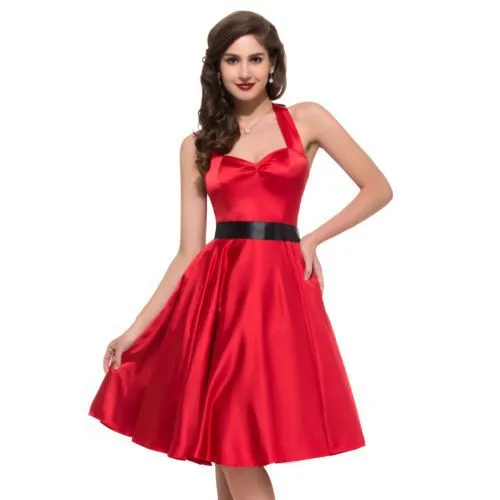 Satin Skater Dress