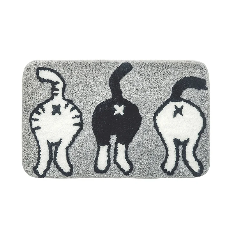 PAYSOTA коврик для ванной комнаты мультяшный Кот коврик дверь Туалет спальня абсорбирующий нескользящий коврик можно стирать