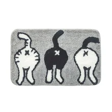 PAYSOTA коврик для ванной комнаты мультяшный Кот коврик дверь Туалет спальня абсорбирующий нескользящий коврик можно стирать