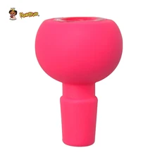 HONEYPUFF FDA силиконовая стеклянная чаша для стеклянной курительной водопроводной трубы 62 мм круглая силиконовая Стеклянная Чаша Костюм кальян водопроводные трубы