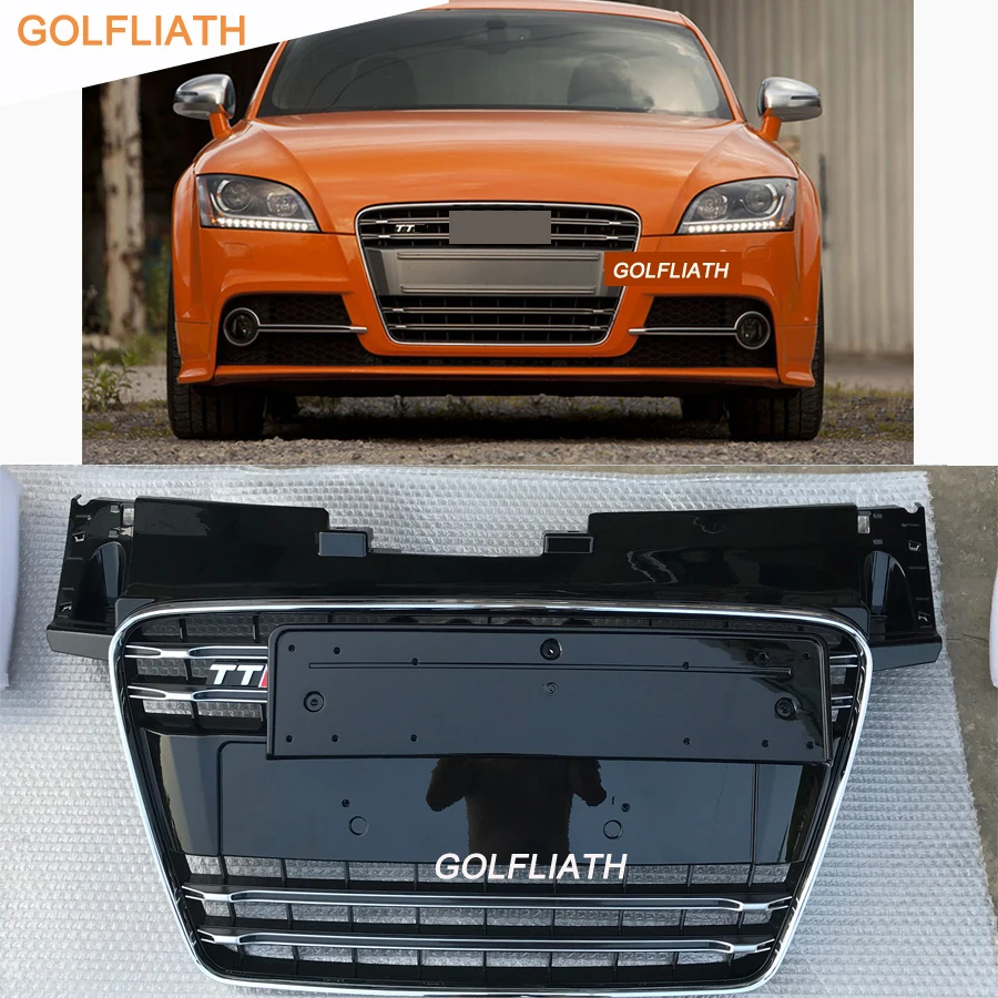 

TTS Style Front Bumper Mesh Grill Bar Grille For Audi TT 2008-2014