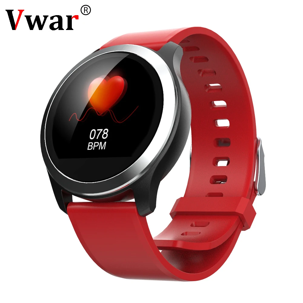 Vwar N59 IP68 waterproof Smart Watch ECG+PPG Blood Pressure Heart rate Monitor Sports Bracelet for IOS Android Smartwatch N58 S