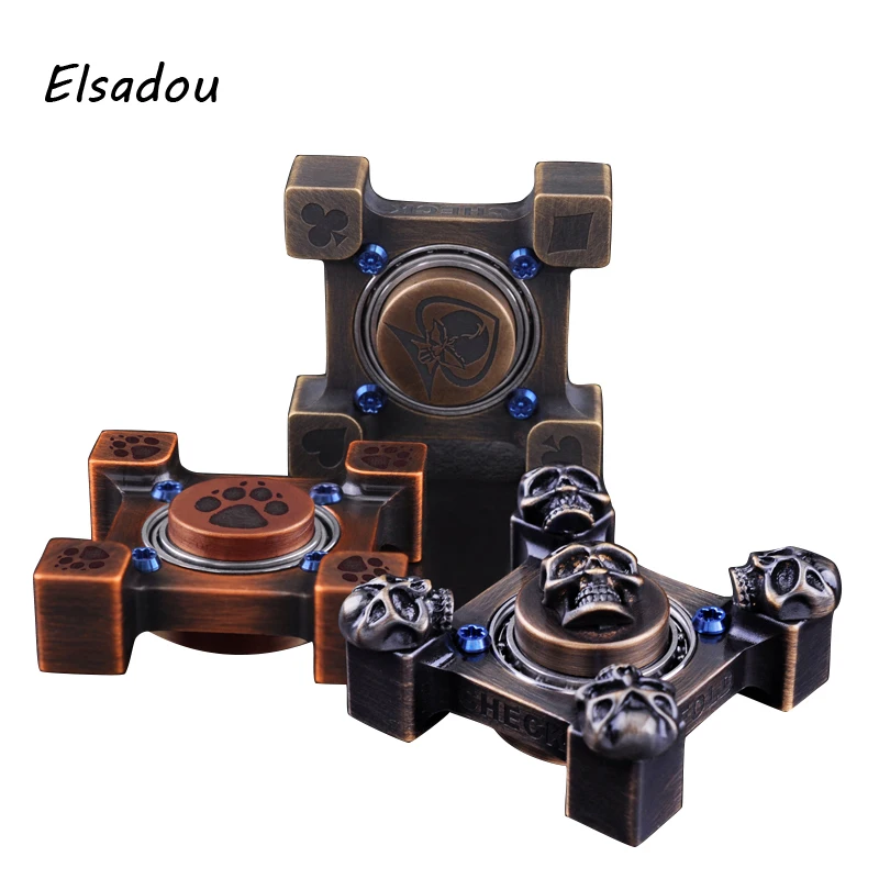 

Elsadou Steel Flame Fidget Spinner CNC Copper Hand Spinner