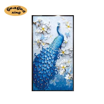 

5D Diamond Painting Peacock of Picture Full Rhinestone Diamond Embroidery Animal Diamond Round Mosaic Cross Stitch Home Decor