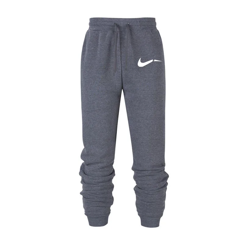 Mens Fleece Warm Winter Sweatpants Men Print logo Cotton Jogger Pants Spring Autumn Male Casual