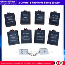 2 remote control 8 pcs Stage fireworks firing system indoor fountain pyrotechnic Wireless Igniter Fireworks firing machine