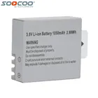 Save 2 on Original SOOCOO Accessories 3.8V 1050mAh Rechargeable Li-ion Battery for S100 C100 C30 C30R SJCAM M10 SJ4000 SJ5000X 4K WiFi Cam