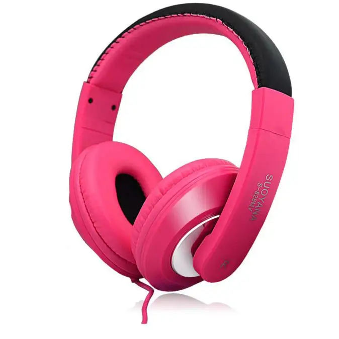 Горячая Распродажа, головная повязка, игровая гарнитура, наушники с микрофоном, высокое качество, басы, стерео наушники для ПК, ноутбука# UO - Цвет: pink