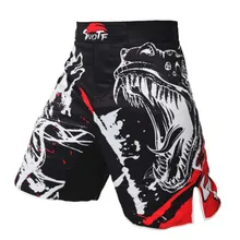 Man Crocodile Ink Style Domineering Screaming MMA Fitness Breathable Shorts Fight Boxing Tiger Muay Thai Cheap Mma Shorts Boxeo