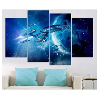 

3d Diamond Painting 4pcs Cross Stitch Pattern 5D Diamond Embroidery Star Trek diamond Mosaic Full Square Home Decor DIY Painting