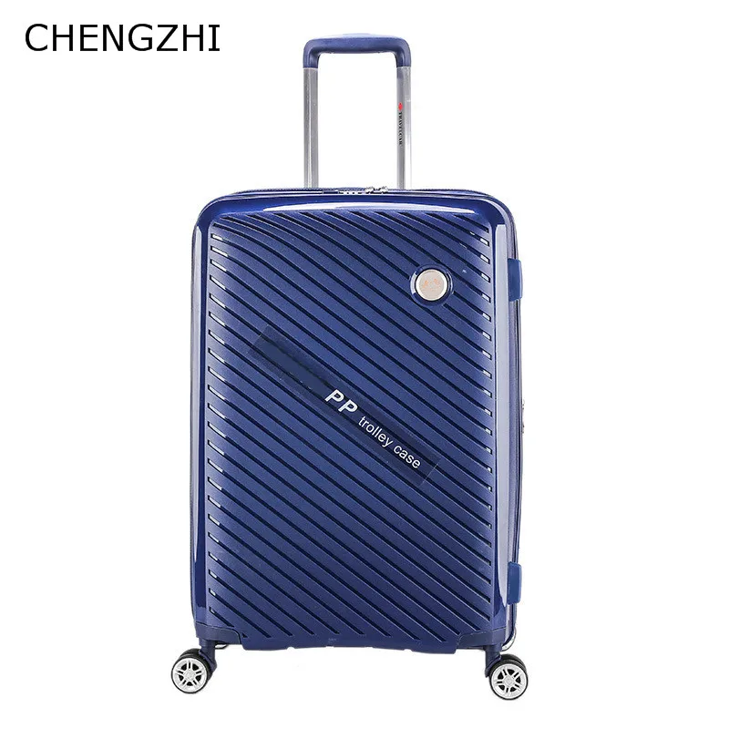 CHENGZHI новейший ПП чемодан на колесиках противоударный 20/24/28 дюймов дорожный ящик