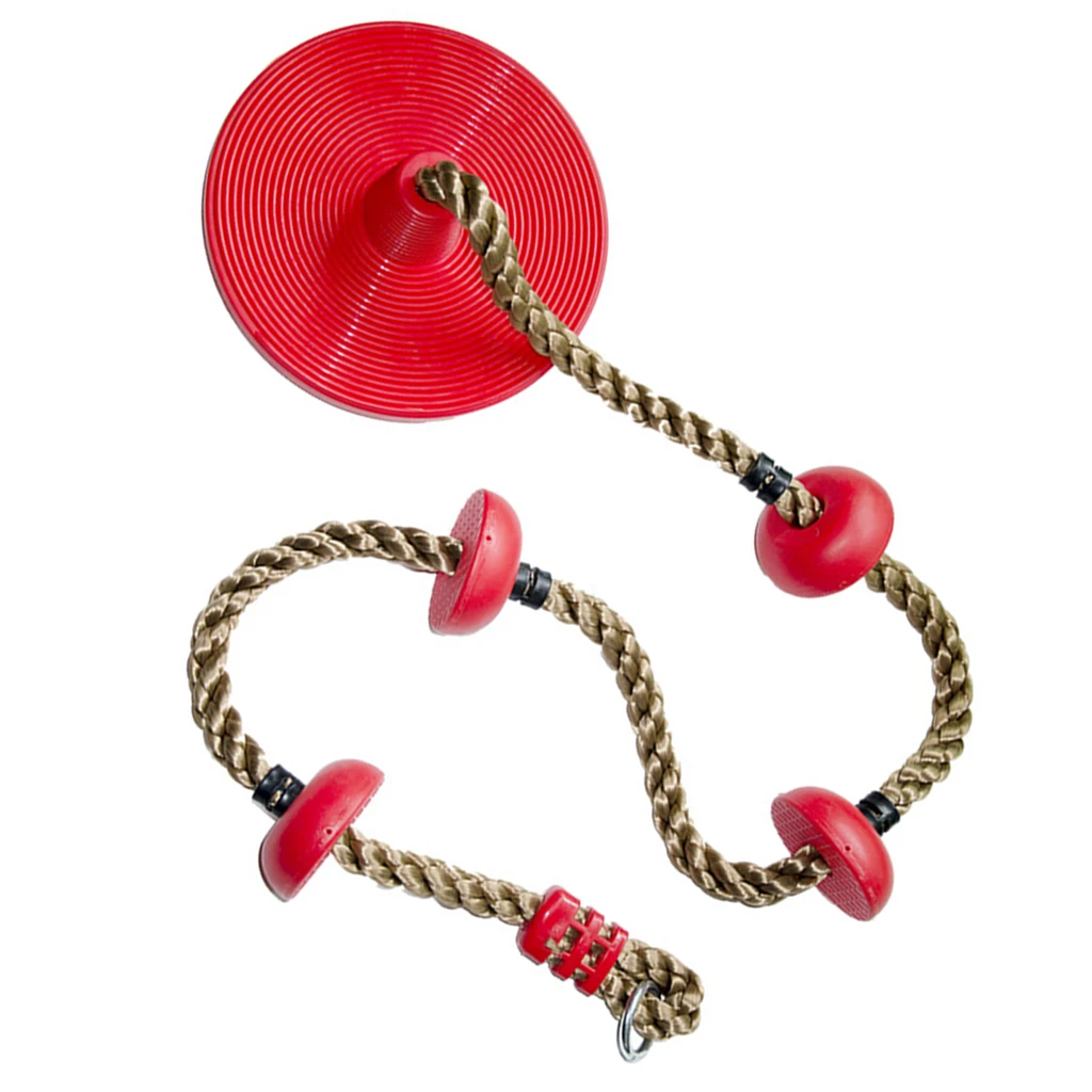 30 см диаметр диска 200 см веревка детская наружная дерево подвески в виде дисков веревка качели садовые аксессуары игрушки-красный