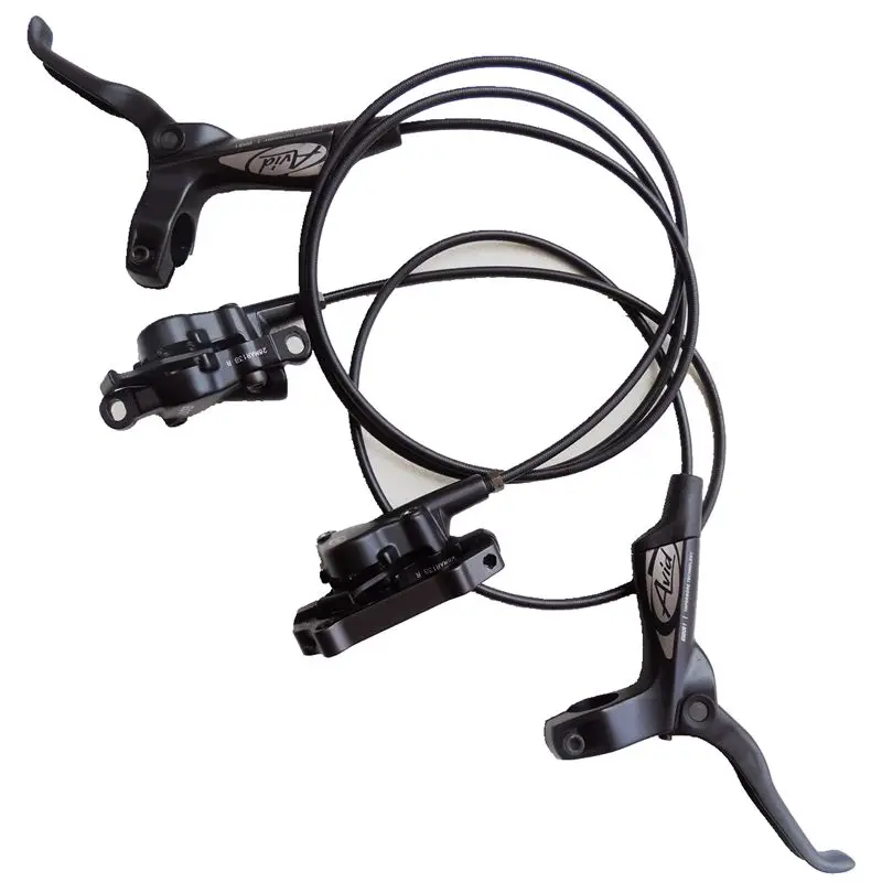 AVID ELIXIR 1 E1 mountain bike hydraulic brake before and after a set