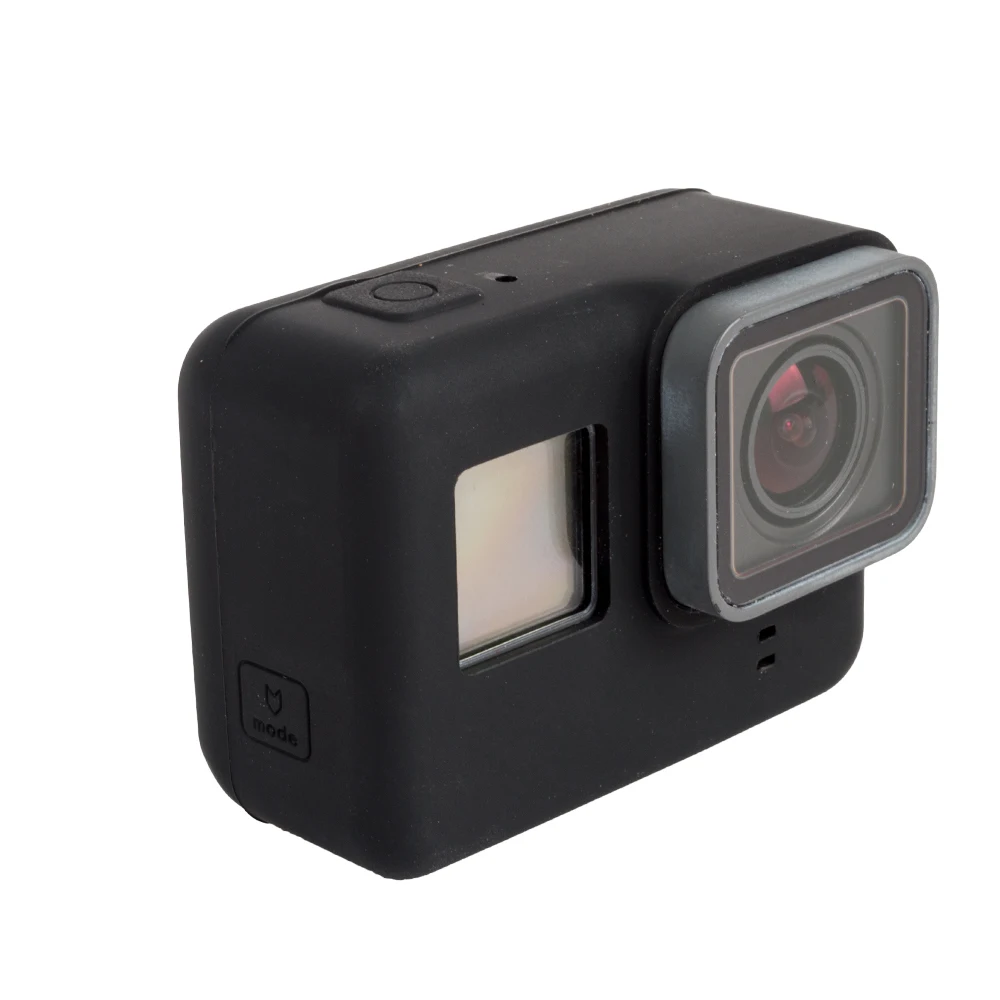 Цветной Защитный Мягкий силиконовый чехол SHOOT для GoPro Hero 7 6 5 черный экшн камеры