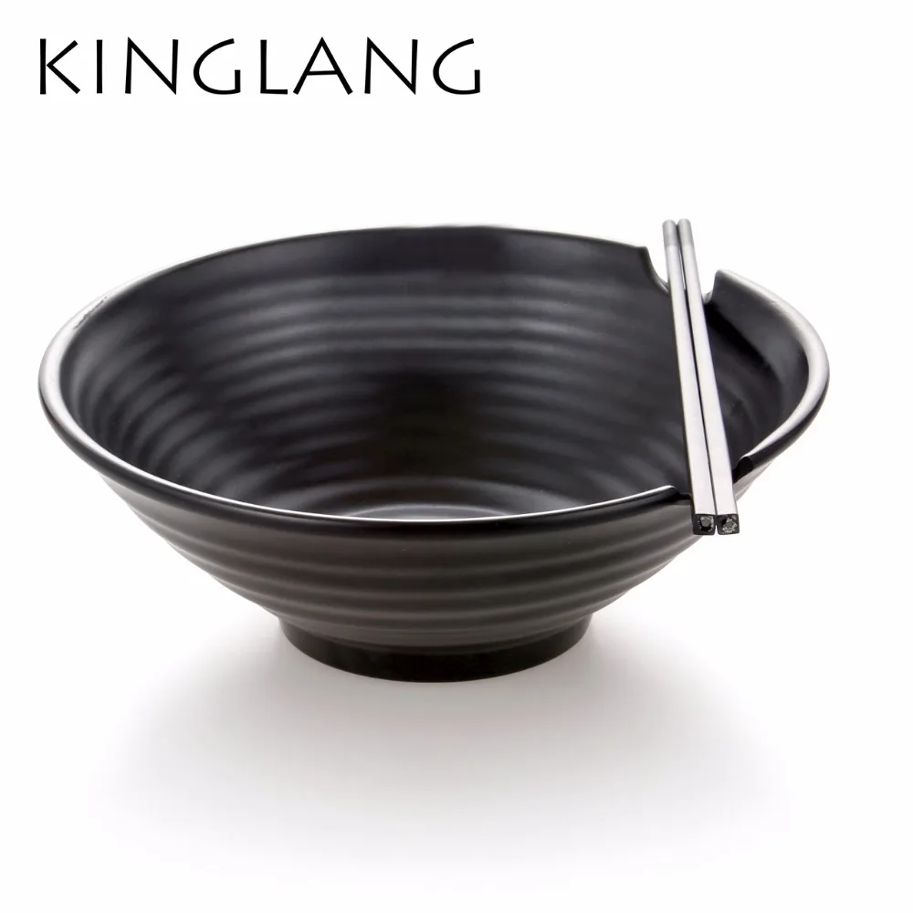 Buy Japanese design melamine noodle soup big bowl with chopstick from Reliable