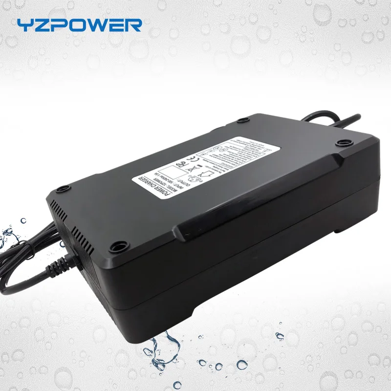 YZPOWER авто-стоп 84 в 4A 3.5A 3A литиевая батарея водонепроницаемый зарядное устройство для 72 в E-bike умные инструменты пользовательская вилка