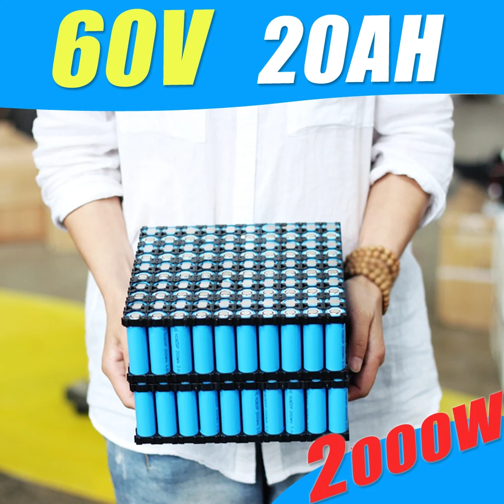 Литиевая аккумуляторная батарея 60 в 20 Ач для электродвигателя 2000 Вт с зарядным