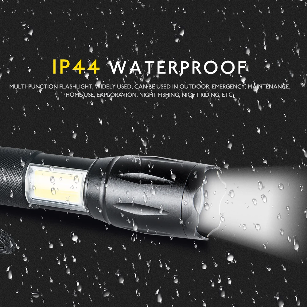18650 Battery 4 Modes LED Flashlight Linterna Torch High Lumens Waterproof Multifunctional Outdoor Camping Night Lighting (11)