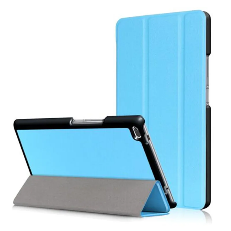 Для Amazon Kindle Fire HD 10 HD10 10,1 дюймов чехол для планшета Custer Tri 3 раза Folio Stand откидной держатель кожаный чехол - Цвет: KST SkyBlue