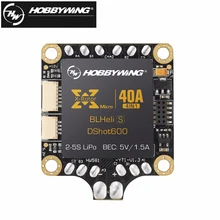 1pcs Hobbywing 4in1 XRotor Micro 40A 2-5S BLHeli_S DShot600 Ready FPV Racing Brushless ESC Support DShot/300/600 For RC drone