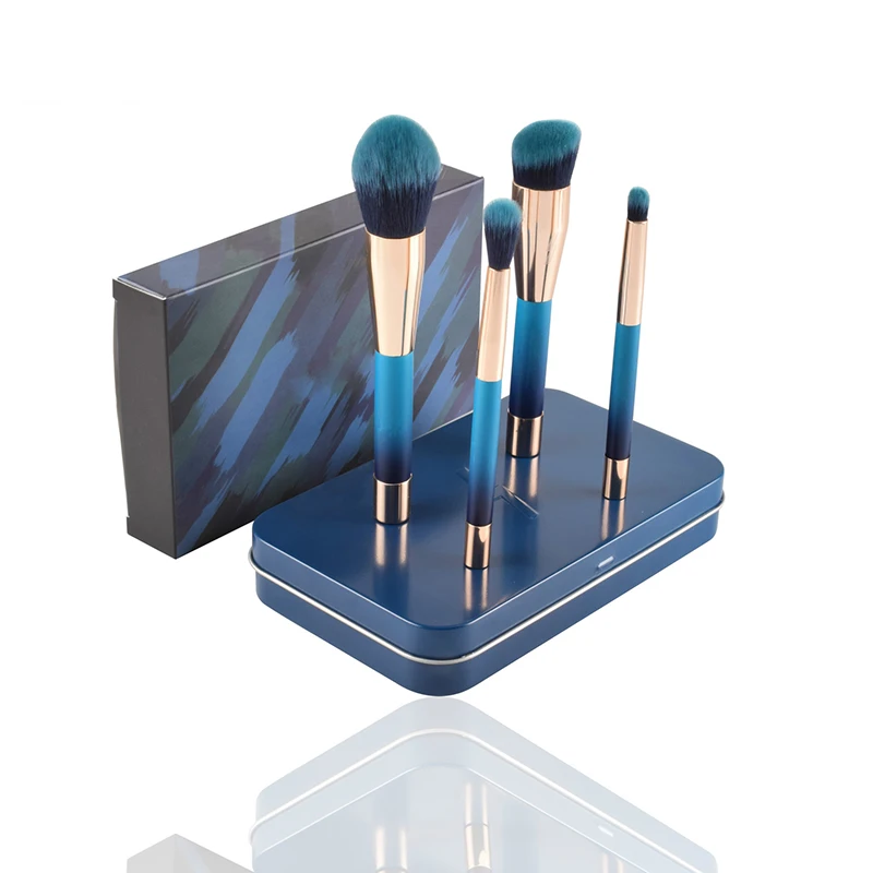 

Professional 7/10/12pcs sets Gradient colorful makeup brush Mermaid diamond scrub combination make-up tools