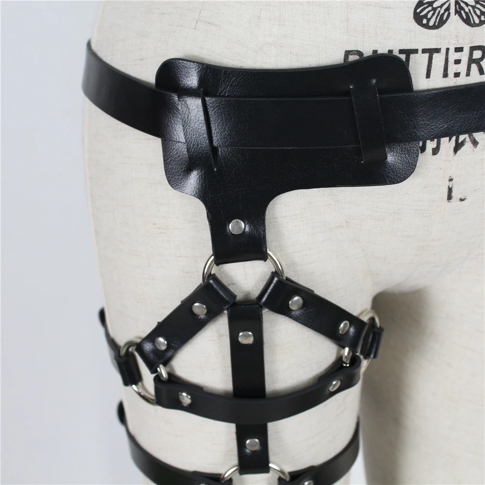Кожа меч пояса Для женщин сексуальное рабство Undearwear Harajuku поясной ремень панк ремни для ног кожаная портупея ремни для женщин бедра