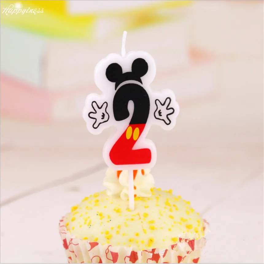 Party Candle 2 About Mickey Mouse Birthday Cake Candle Party Supplies