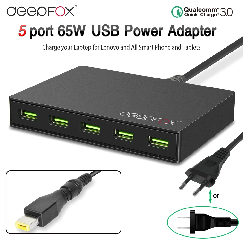 USB 5 портовое быстрое зарядное устройство 3 0 дорожное для телефона адаптер