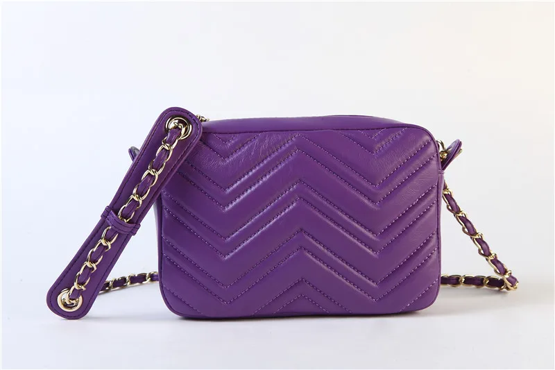 Лидер продаж, повседневная сумка на плечо с застежкой-молнией в форме сердца, женская сумка с клапаном из овечьей кожи, сумка через плечо - Цвет: Фиолетовый