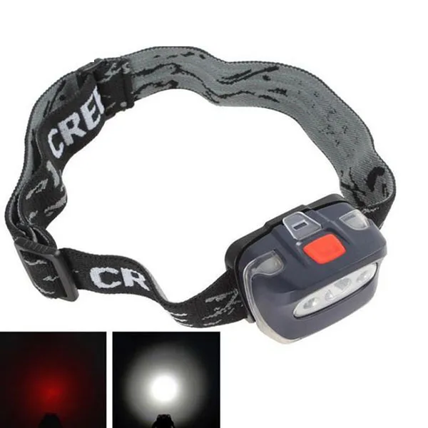 

PANYUE High Quality 3W Mini LED Head Lamp Headlamp Headlight 3-Modes White Red Light Head Flashlight use 3*AAA Battery