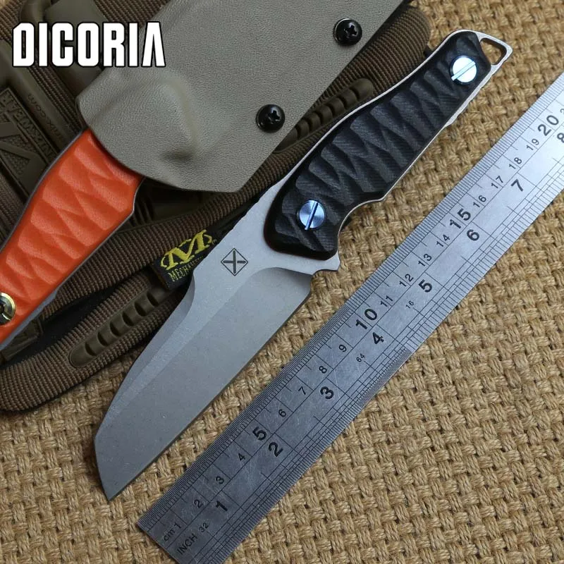 

DICORIA YX2001 straight knife TI-6Al-4V blade G10 handle fixed blade KYDEX Sheath camping outdoors survival knives EDE tools