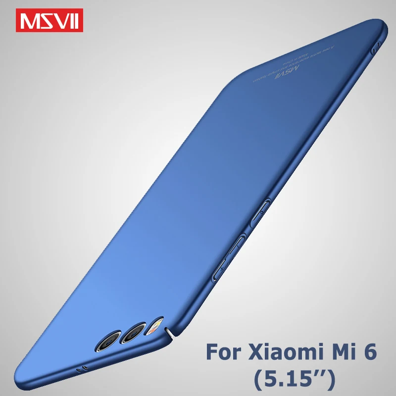 MSVII чехлы для Xiaomi Mi6 чехол Mi 6X Xiomi Silm Жесткий ПК 6 X Чехлы Mi6X телефонов | Мобильные