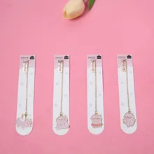 1 шт. милые металлические подвесные маркеры-закладки в виде поросенка, креативные закладки для книг, скрепки, закладки, канцелярские товары, офисные школьные принадлежности, канцелярские принадлежности