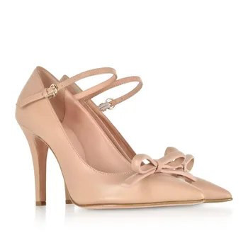 

Fashion Design Nuede Knotted High Heels Women's Shoes Elegant Ladies Bow Stiletto Dress Pumps Classic Office Ladies Shoes Woman